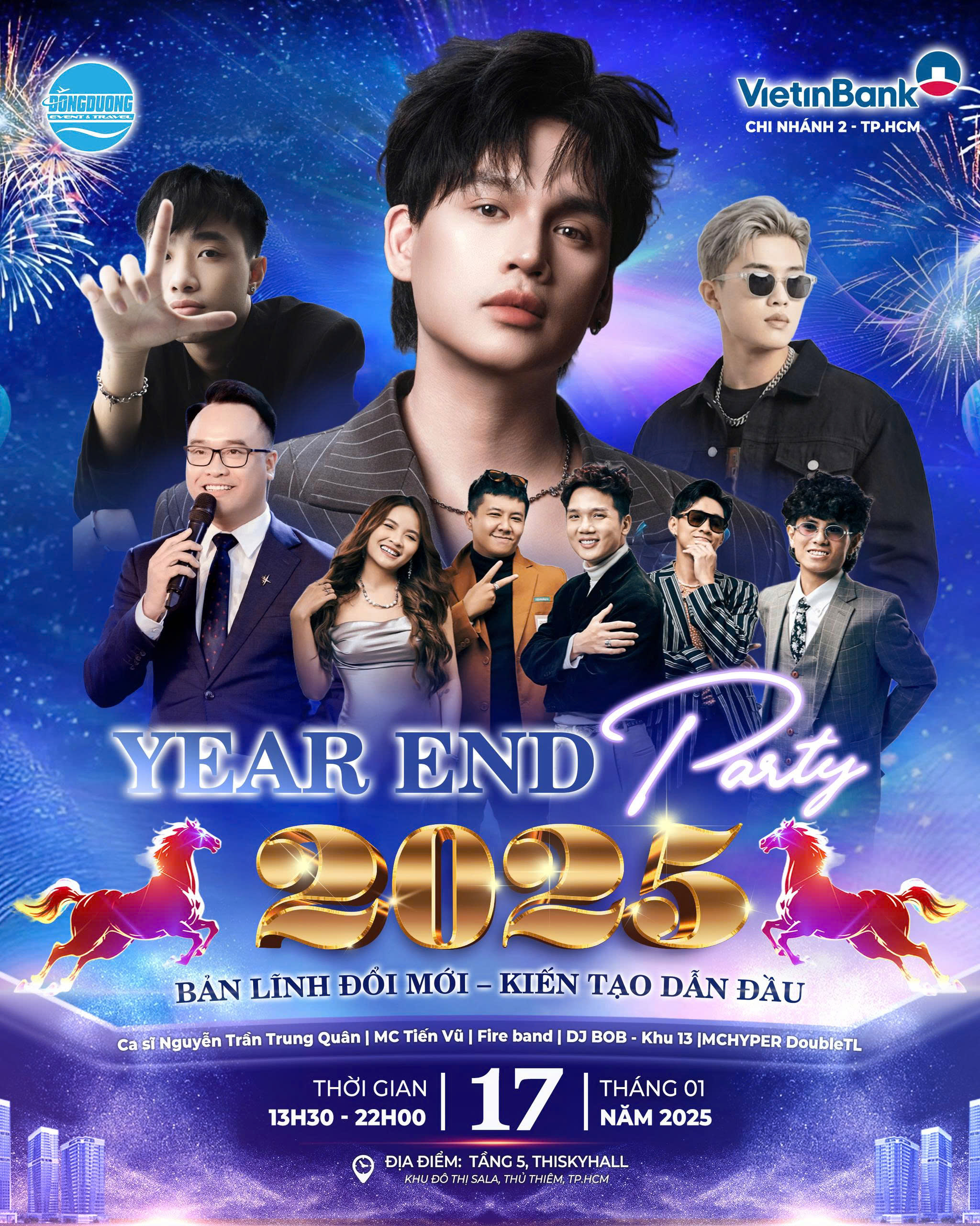 MC Tiến Vũ và dấu ấn dẫn dắt tại Year End Party 2025 VietinBank CN2 TP.HCM